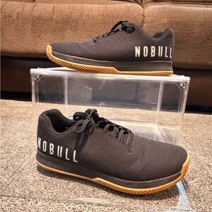 NOBULL Men's Black Athletic Shoes with Gum Sole